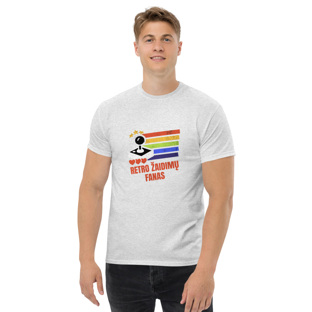 Retro žaidimų fanas – Marškinėliai (modelis)