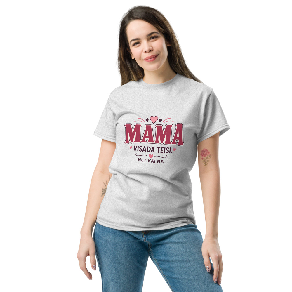 Mama visada teisi (net kai ne) – Marškinėliai (modelis)