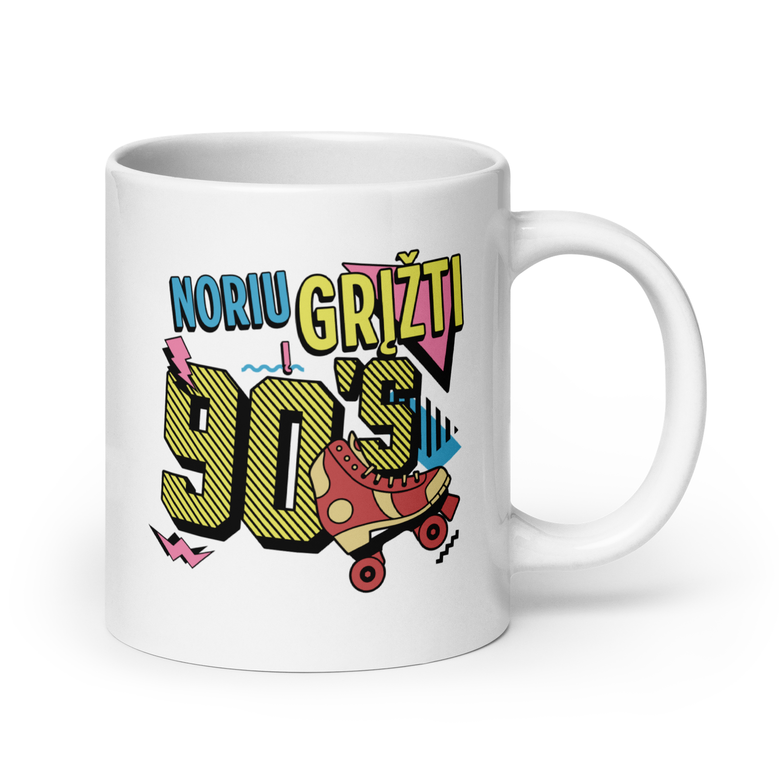 Noriu grįžti į 90's baltas puodelis