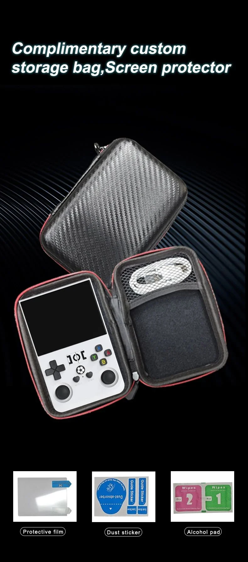 Retro konsolė R36S Pro 64GB / 128GB aprašymo nuotrauka