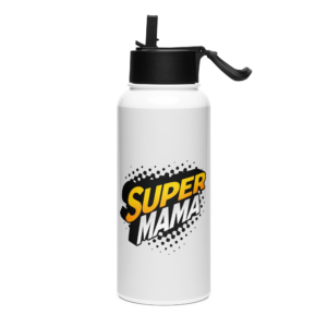 Nerūdijančio plieno vandens gertuvė „Super mama“ 950ml